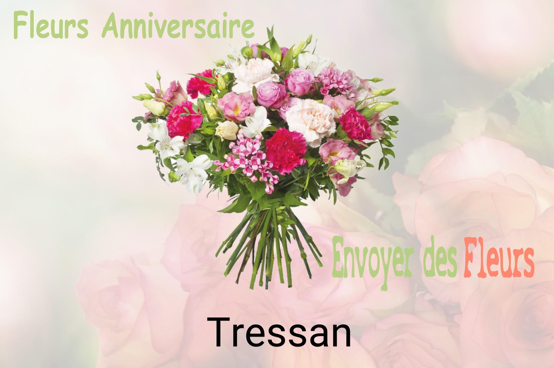 Bouquet de fleurs d’anniversaire livré à Tressan